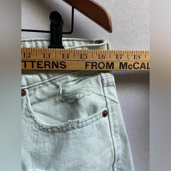 Lucky Brand "The Boyfriend Short" pastel green  button fly shorts 6/28 - Picture 9 of 9